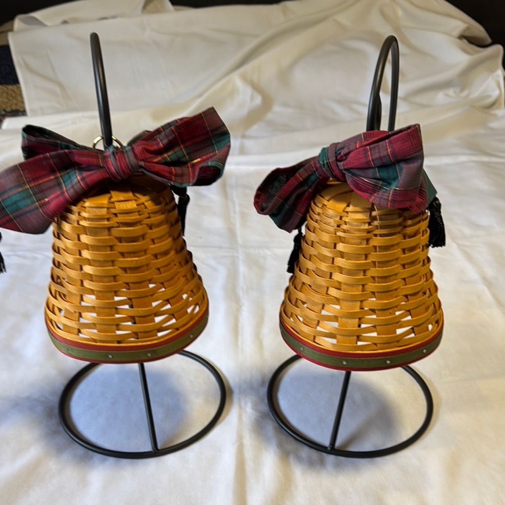 Longaberger Green and Red Lantern Accents